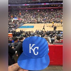 Kansas City Royals Light Royal Blue Cooperstown AC New Era 59Fifty Fitted